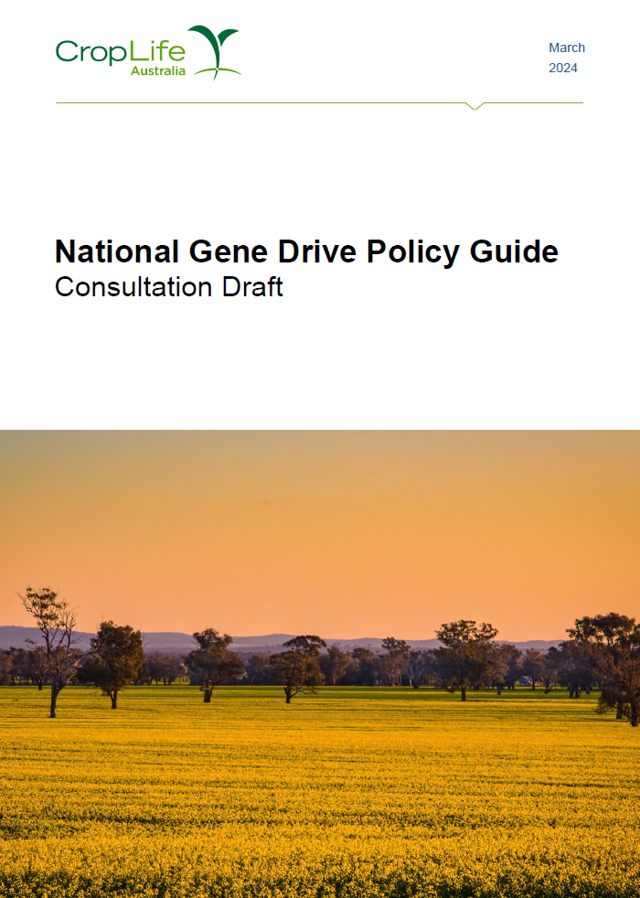 Submission - CropLife Australia - Draft National Gene Drive Policy Guide